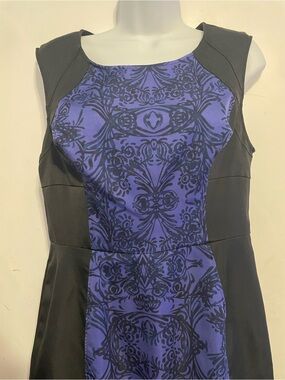 Forever 21 Black Dress with Purple Patterned Front